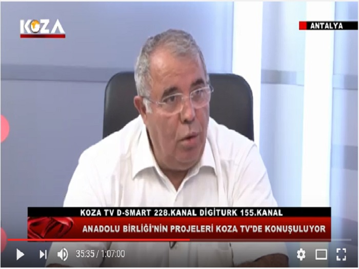 KOZA TV'de Projelerimizi anlattık
